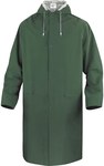 Green 3XL green polyester raincoat coated on both sides with PVC