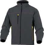 Bluza z tkaniny Softshell, poliestru (94%) i elastanu (6%) - pasuje do Serii d-Mach szaro-żółty XL