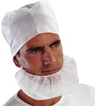 підборіддя з нетканого поліпропілену, уп. 100 шт білі універсальні