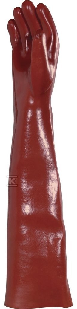 Хімічні рукавички ПВХ на підкладці з - PVCC60010