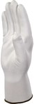 Трикотажні рукавички з поліестеру (100%), долоня з поліуретановим покриттям, білий 13 швів 7