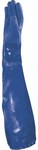 Chemical pvc gloves, fully coated, with jersey liner, 62 cm long blue 8