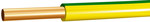 Installation cable H07V-U (DY) 1x1,5 yellow-green (100m)