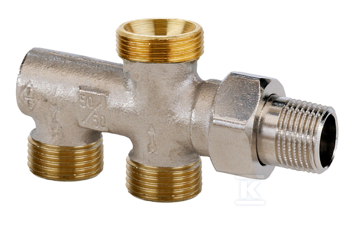 Rozdzielacz jednorurowy 50/50 Duolux, - 3802-02.000