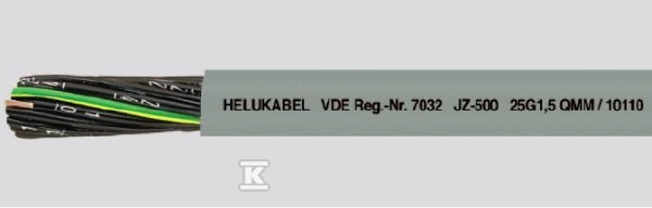 Kabel elastyczny 500V JZ-500 3G0,75 - 10031