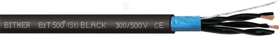 Кабель BiT 500 (St) ЧОРНИЙ 3x2x0,5 мм2 - S59235