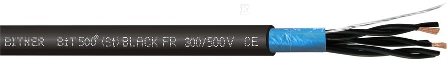Кабель BiT 500 (St) BLACK FR 24x2x0,5 - SB2569