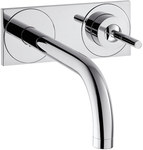 Bateria umywalkowa Hansgrohe Axor Uno 2 jednouchwytowa z płytką, montaż podtynkowy, DN15 chrom 38115000