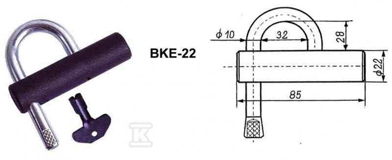 Lacăt triunghiular cu energie BKE-22T - BKE-22T