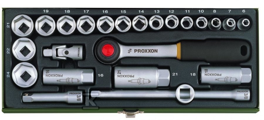 Compact kit 3/8?. Proxxon 23 pieces - PR23110