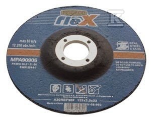 Metal cutting wheel 125x3x22mm, convex - MN-68-902