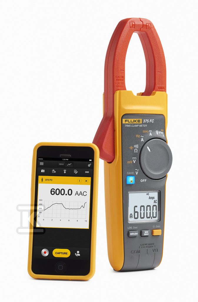 Fluke 375FC, cyfrowy miernik cęgowy - 4695932