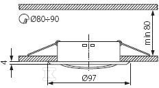 Oprawa punktowa ARGUS CT-2115-G, oczko - 00304