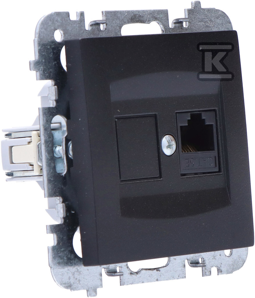 Gniazdo podtynkowe 1xkomputerowe RJ45, - 3848-19