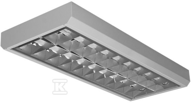 LLX Nasufitowa oprawa rastrowa 2x18W, - LLX218ALEP