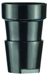 Lampholder OTE27-6 twisted black bakelite