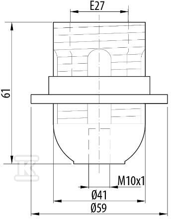 OTE27-01 csavaros keret, fehér - D.3006B