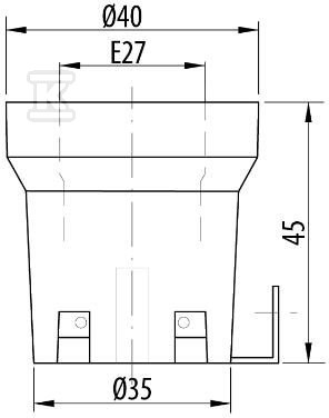 Porcelanski nosač lampe 426 E27 za - D.3009A