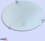 Plafon TAZAN E27 2x40W, IP20, z czujnikiem podczerwieni, FI40, biały, klosz mleczny, pierścień stalowy
