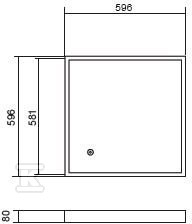 Oprawa LED typu panel, podtynkowa, Roma - CE003.1111.840.A000