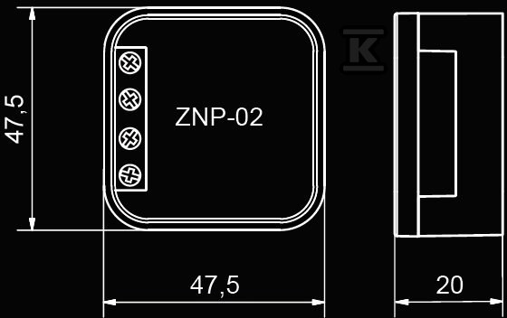 Zasilacz LED dopuszkowy 12V DC 2W, typ: - LDX10000026