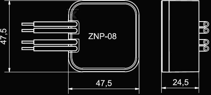 Zasilacz LED dopuszkowy 12V DC 8W, typ: - LDX10000028