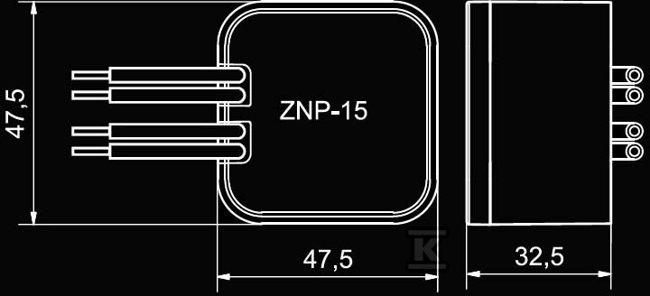 Unterputz-LED-Netzteil 12V DC 15W, Typ: - LDX10000030