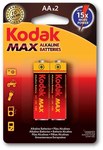 KODAK MAX KAA-2 Alkalibatterie (LR6), Blister = 2 Stk