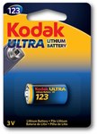 KODAK Ultra Lithium K123LA Lithiumbatterie, Blister = 1 Stk