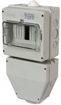 9632-100 Protection insulation box SWKI-3 with TH-35 strip 25A 400V IP43