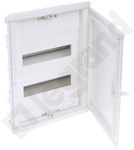 Пристрій керування прихованого монтажу RWN з білими ізоляційними дверцятами та планкою N+PE 2x12 модульний (24 модуля)