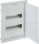 Aparatură de distribuție încasată RWN cu ușă și bandă metalică N+PE 2x12 module (24 module)