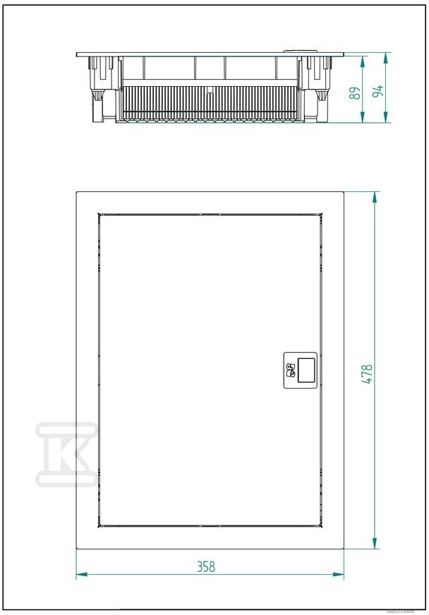 MT ONNLINE Unterputz-Schaltanlage 2x12 - 2072-00