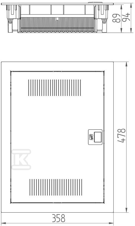 MULTIMEDIA-Schalttafel MT ONNLINE 2x12 - 2082-00