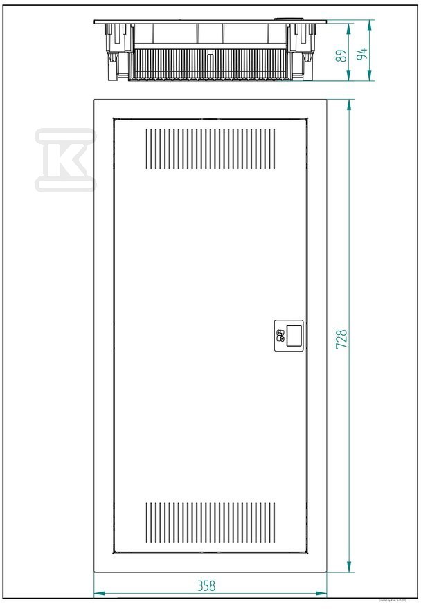 MULTIMEDIA-Schalttafel MT ONNLINE 4x12 - 2084-00