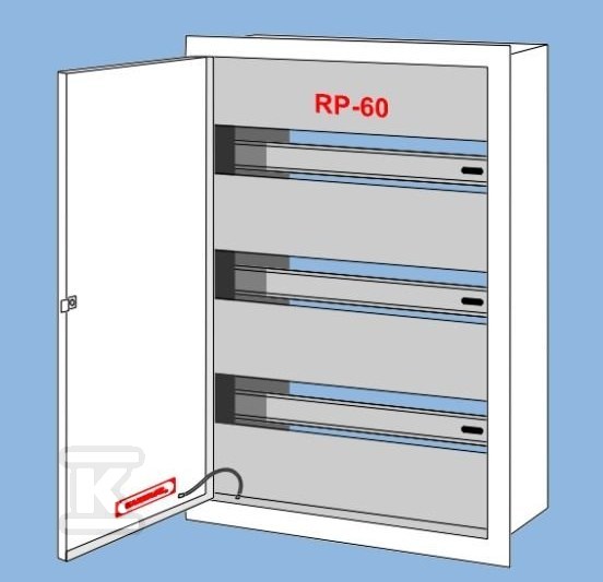 Rozdzielnica podtynkowa RP-60, miejsce - RP-60