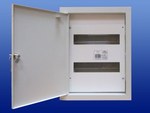 RP-24 flush-mounted switchgear with a lock. Space for 24 S type protections. IP31