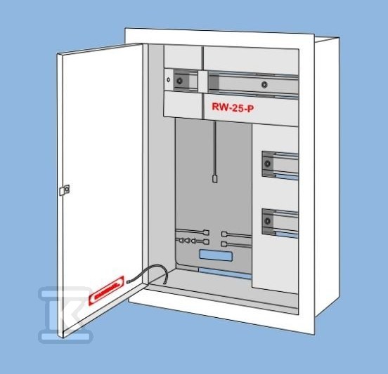 Rozdzielnica wnękowa RW-25-P, miejsce - RW-25-P