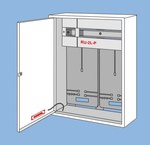 Aparatură universală RU-2L-P, spațiu pentru 2 contoare trifazate și protecții tip s 2x4+10.