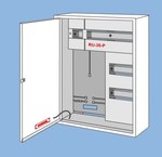 Univerzální rozváděč RU-36-P, prostor pro 1 3-fázový elektroměr a ochrany 4+32 typu s.