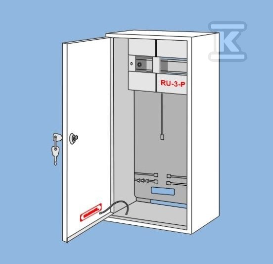 Univerzální rozváděč RU-3P se zámkem, - RU-3-P Z