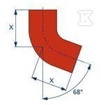 Коліно чавунне SML 200/68 (сірий чавун - 10115
