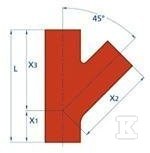 Guss-T-Stück SML 100X100/45 (Grauguss - 10033