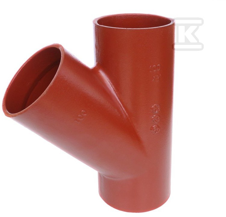 Трійник чавунний SML 150X80/45 (сірий - 21002