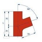 Трійник чавунний SML 125X100/68 (сірий - 11257