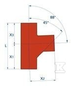 Guss-T-Stück SML 50X50/88 (Grauguss - 11296