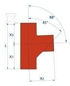 Trójnik żeliwny SML 150X100/88 (żeliwo - 10099