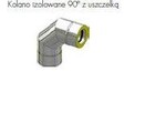 Kolano izolowane 300/350, 90° z uszczelką