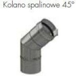 Kolano spalinowe 100, 45°