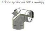 Kolano spalinowe 180, 90° z rewizją